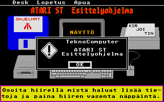 Atari ST Esittelyohjelma — screenshot 1