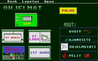 Atari ST Esittelyohjelma atari screenshot