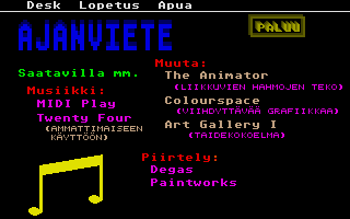 Atari ST Esittelyohjelma atari screenshot