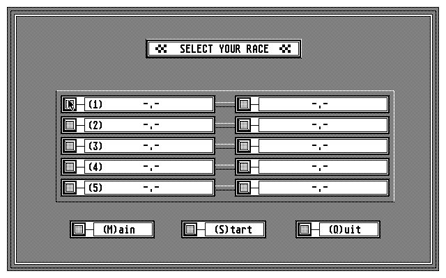 Atari ST Lap Timer atari screenshot