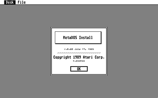 Atari ST MetaDOS Developer's Kit atari screenshot