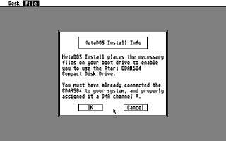 Atari ST MetaDOS Developer's Kit atari screenshot