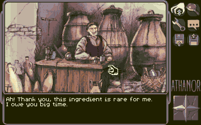 Athanor II - La Légende des Hommes-Oiseaux  / The Legend of The Birdmen atari screenshot
