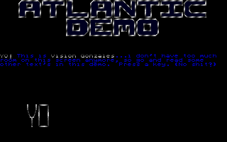 Atlantic Demo atari screenshot