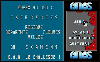 Atlas France atari screenshot
