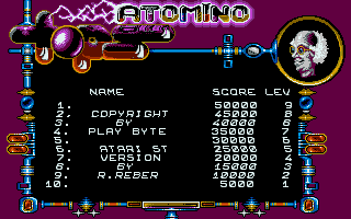 Atomino atari screenshot