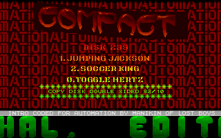 Automation Menu 239 Intro atari screenshot