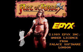 Axe of Rage atari screenshot