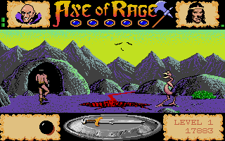 Axe of Rage atari screenshot