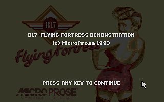 B-17 Flying Fortress atari screenshot