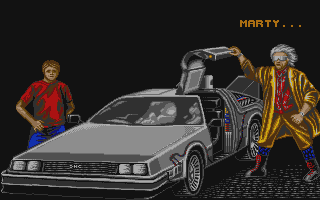 Back to the Future II atari screenshot