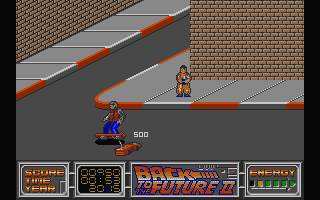 Back to the Future II atari screenshot
