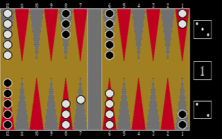 Backgammon Royale atari screenshot