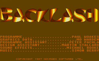 Backlash atari screenshot