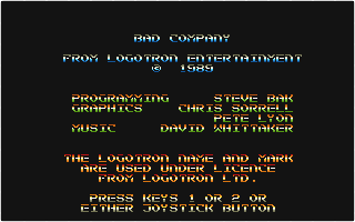 Bad Company atari screenshot