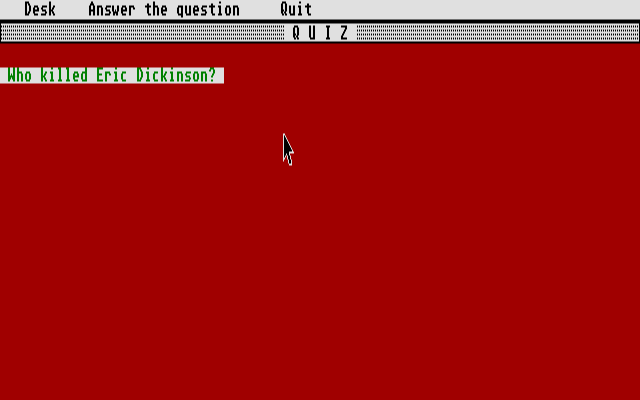 Baker Street Detective - Cases 1 & 2 atari screenshot