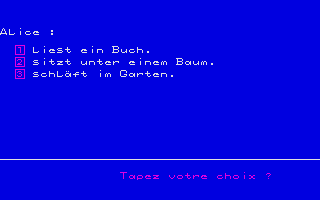 Balade Outre-Rhin atari screenshot