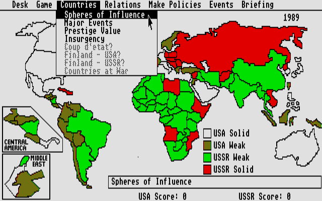 Balance of Power - The 1990 Edition atari screenshot