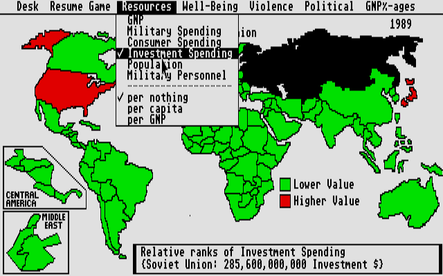 Balance of Power - The 1990 Edition atari screenshot