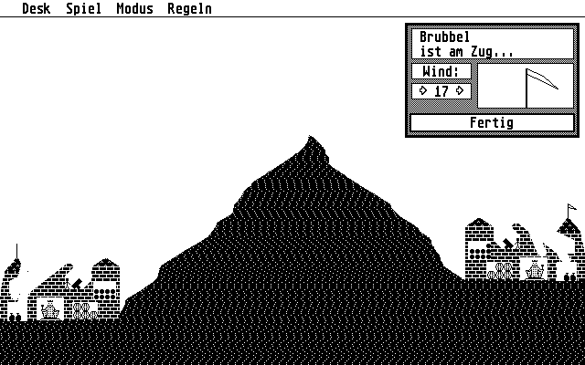 Ballerburg atari screenshot