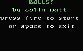 Balls! atari screenshot