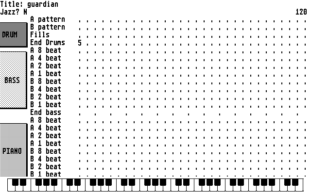 Band in a Box atari screenshot