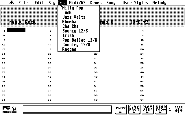 Band in a Box atari screenshot