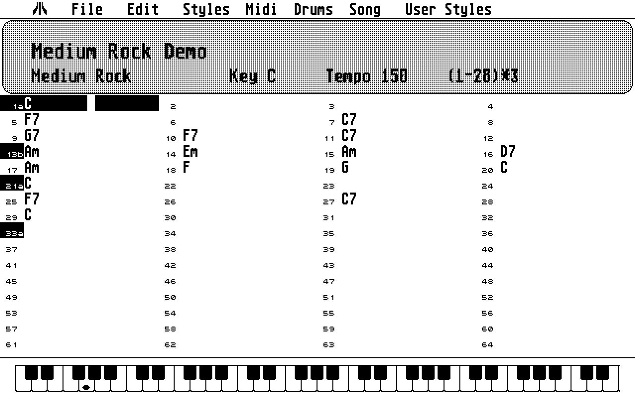 Band in a Box atari screenshot