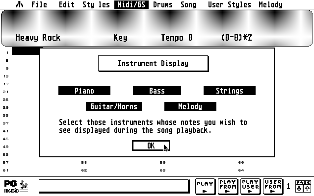 Band in a Box atari screenshot