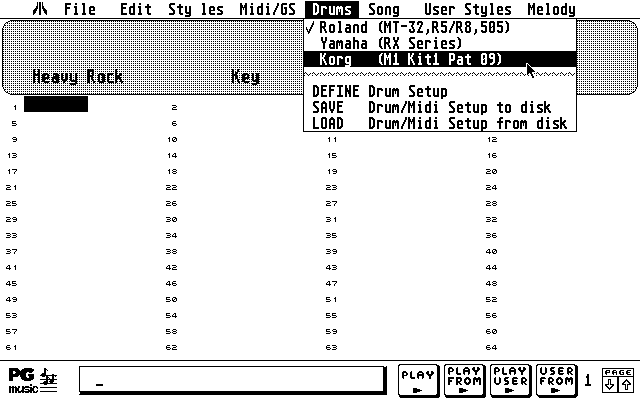 Band in a Box atari screenshot