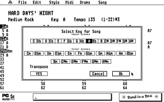 Band in a Box atari screenshot