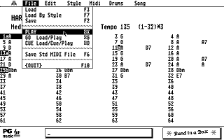 Band in a Box atari screenshot