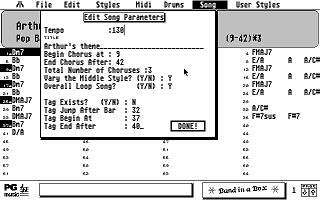 Band in a Box atari screenshot