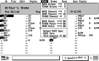 Band in a Box atari screenshot