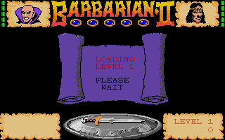 Barbarian II - The Dungeon of Drax atari screenshot