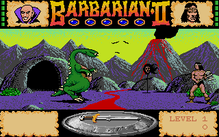 Barbarian II - The Dungeon of Drax atari screenshot