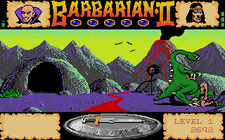 Barbarian II - The Dungeon of Drax atari screenshot