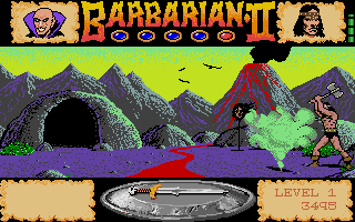 Barbarian II - The Dungeon of Drax atari screenshot