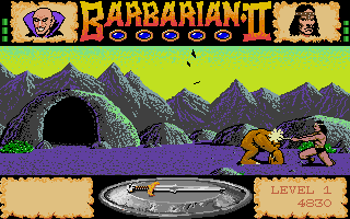 Barbarian II - The Dungeon of Drax atari screenshot