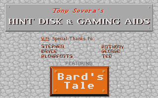 Bard's Tale Hint Disk — screenshot 1
