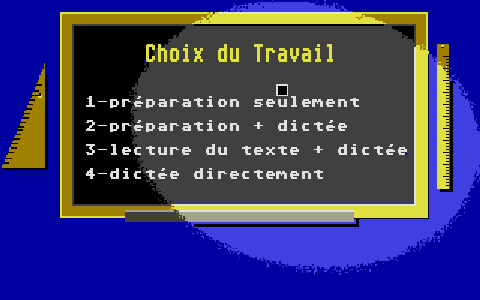 Bases de l'Orthographe (Les) - La Dictée CM1-CM2 atari screenshot