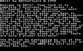 BAT17 atari screenshot