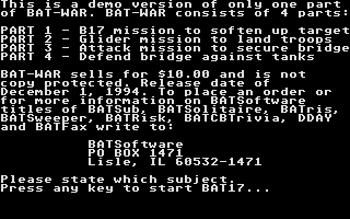 BAT17 atari screenshot