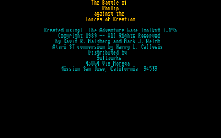 Battle of Phillip Against the Forces of Creation (The) — screenshot 1