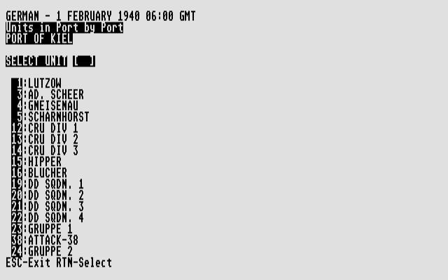 Battle of the Atlantic - The Ocean Lifeline 1940-1944 atari screenshot
