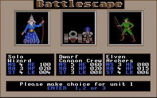 Battle Scape atari screenshot