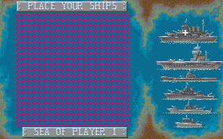 Battleships atari screenshot