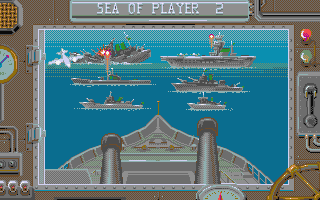 Battleships atari screenshot