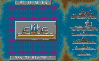 Battleships atari screenshot