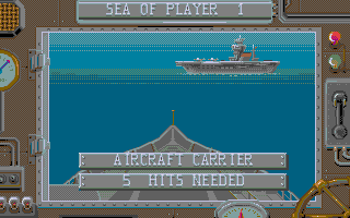 Battleships atari screenshot